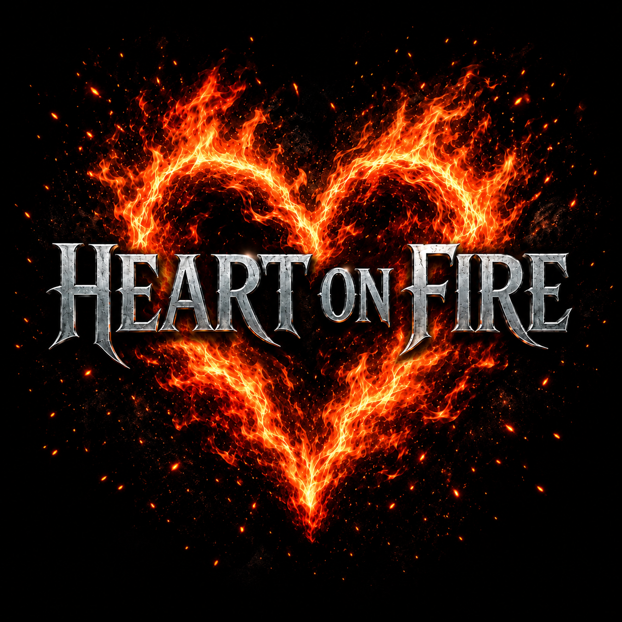 Heart on Fire artwork by WOMBAT33R